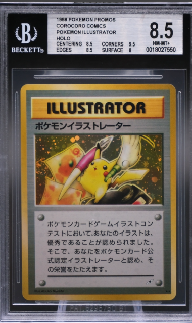 PIKACHU ILLUSTRATOR BGS 8.5